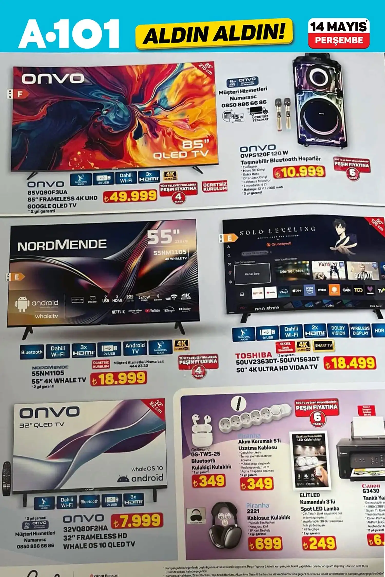 A101 aktüel 14 Mayıs 2026 katalog gorseli 1