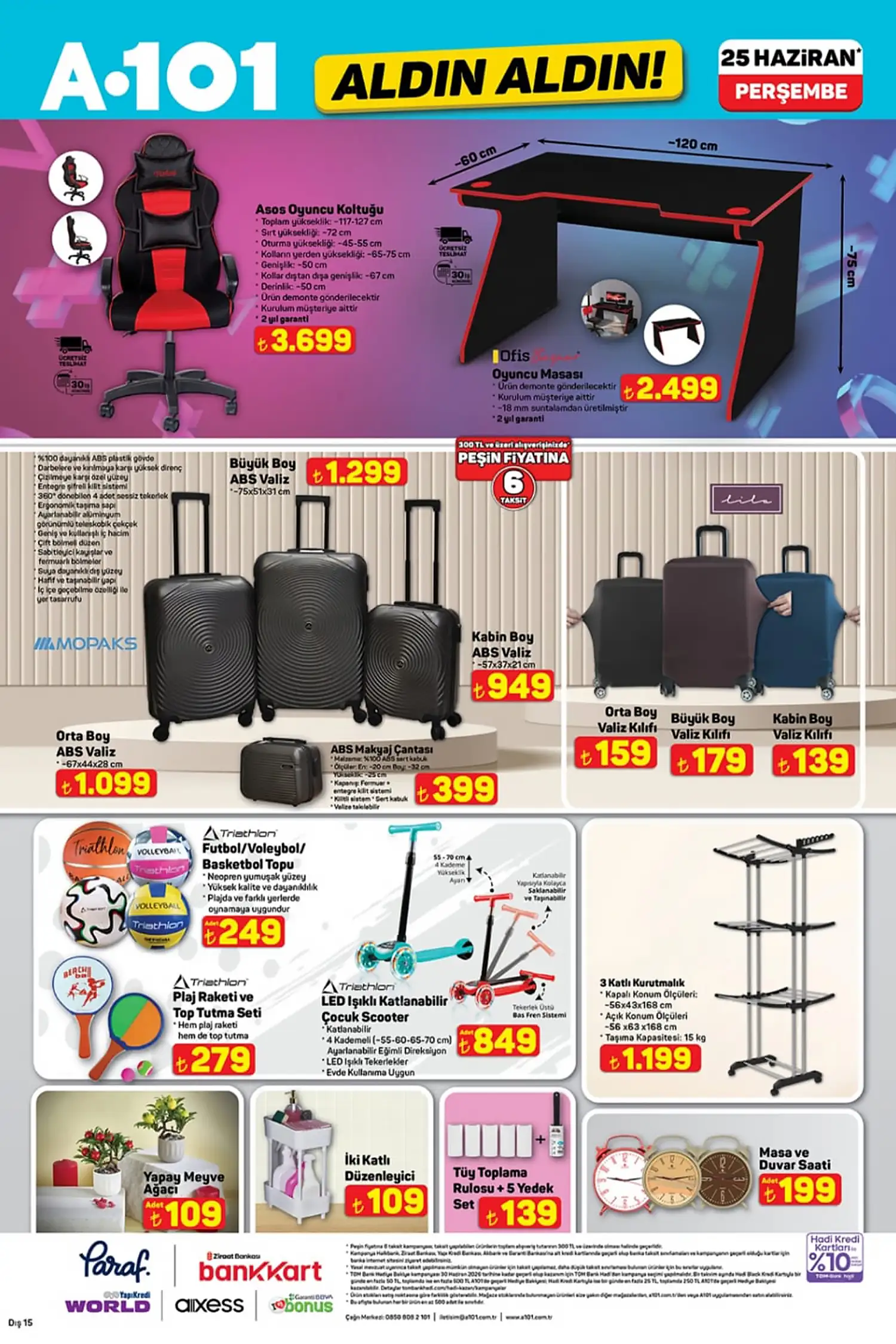 A101 aktüel 25 Haziran 2026 katalog gorseli 9