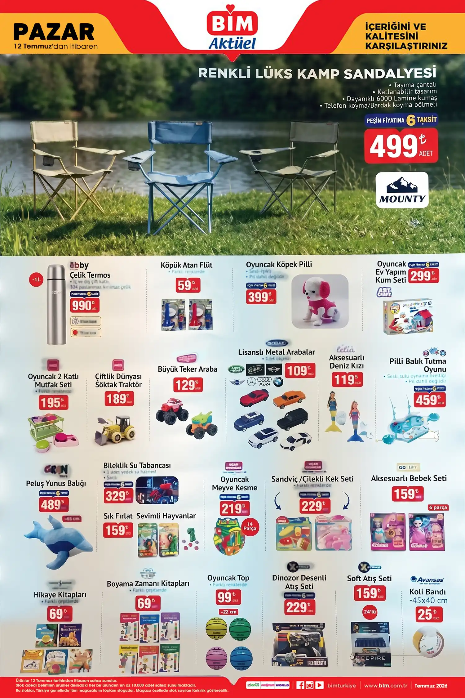BİM aktüel 12 Temmuz 2026 katalog sayfa 3