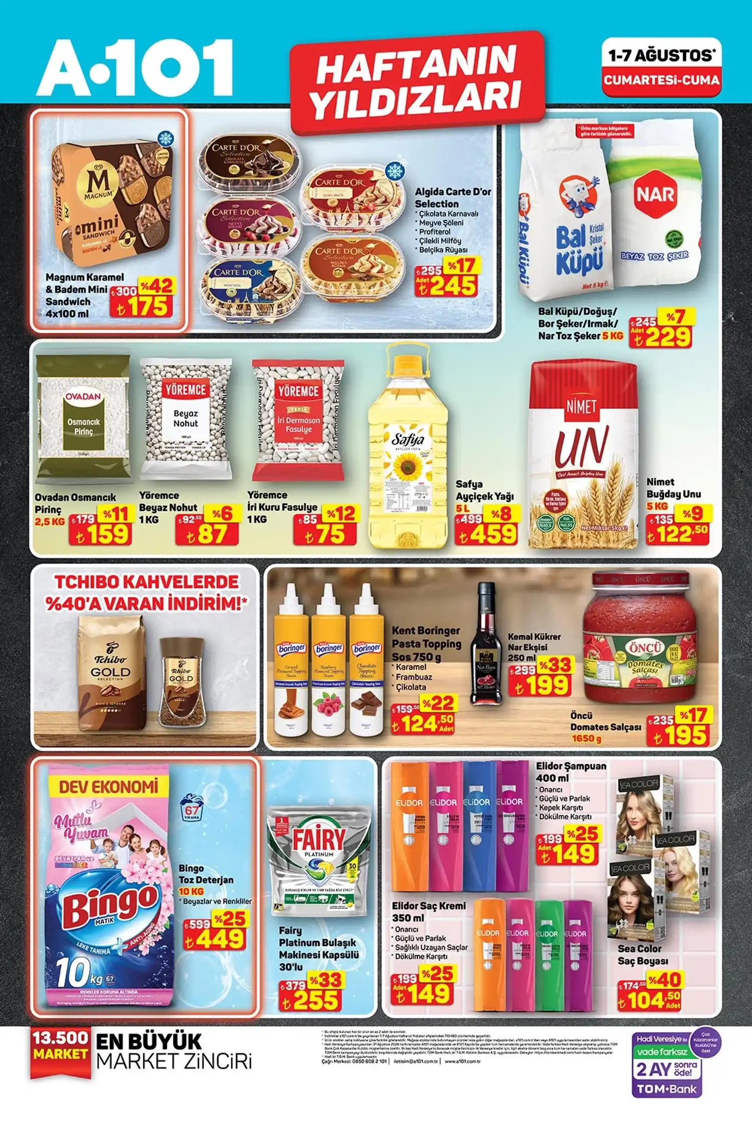 A101 1 Agustos 2026 aktuel katalog temel gida ve temizlik
