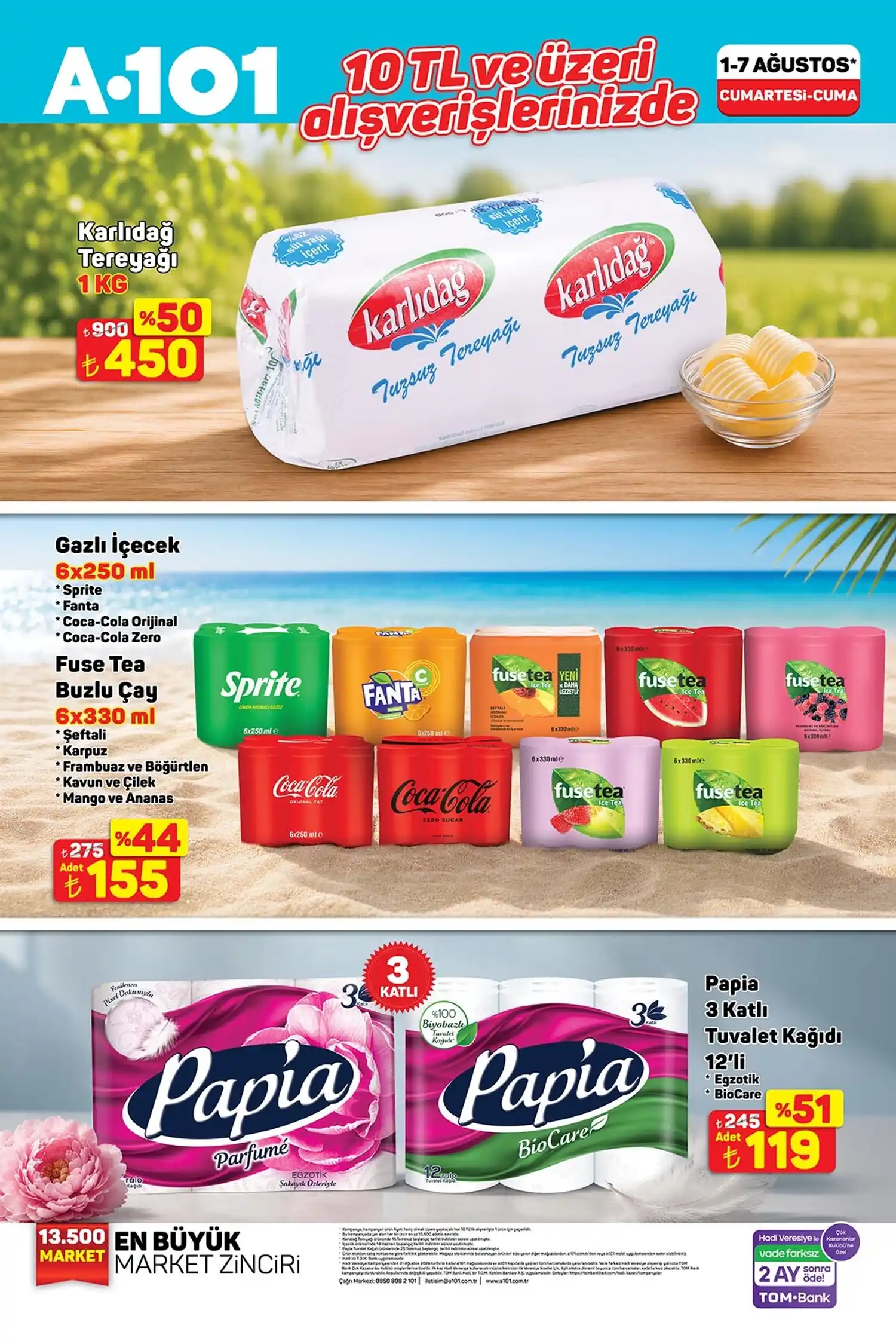 A101 1 Agustos 2026 katalog ek sayfa 1