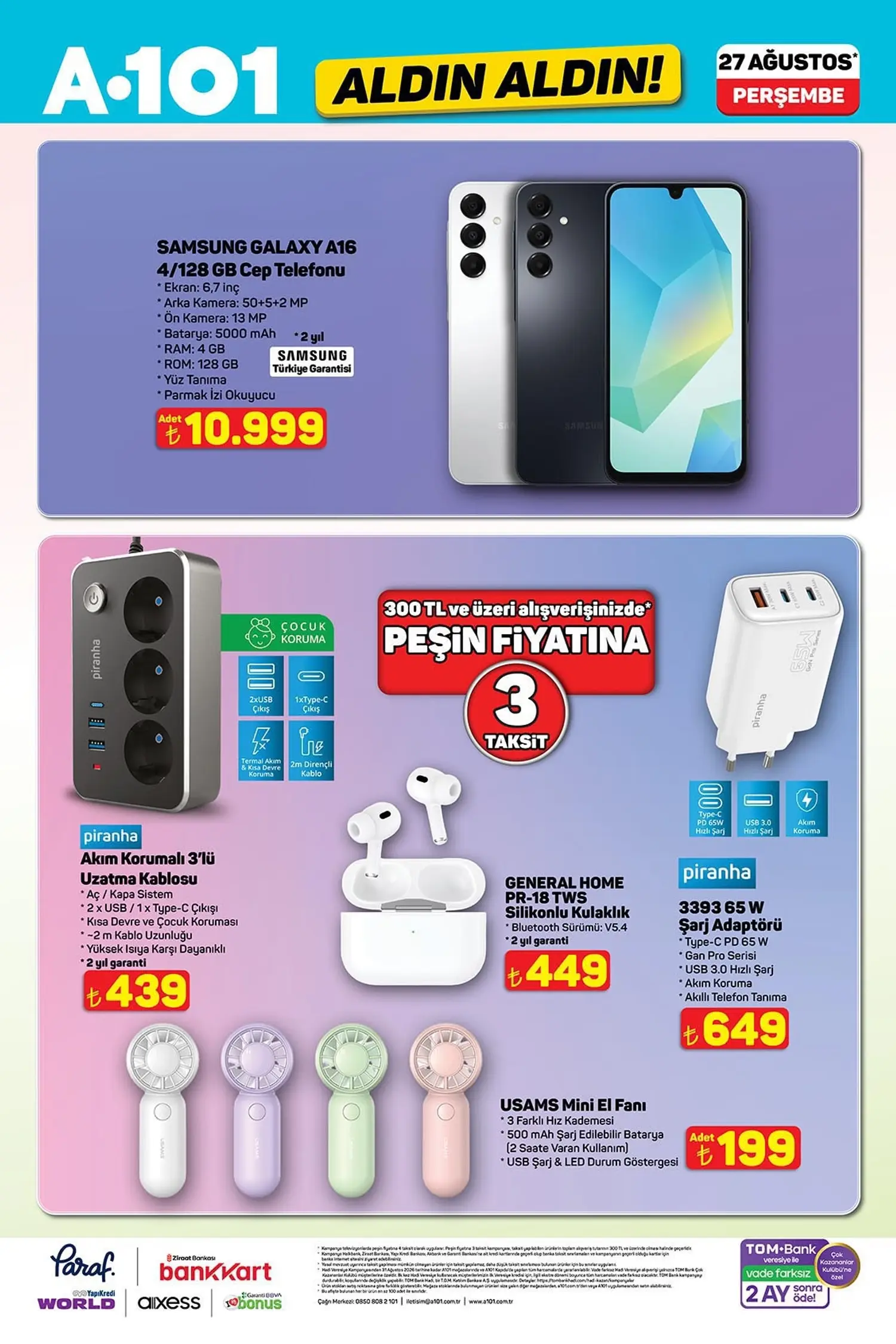A101 27 Ağustos 2026 Aktüel Ürünler Kataloğu A101 27 Agustos 2026 aktuel katalog sayfa 2