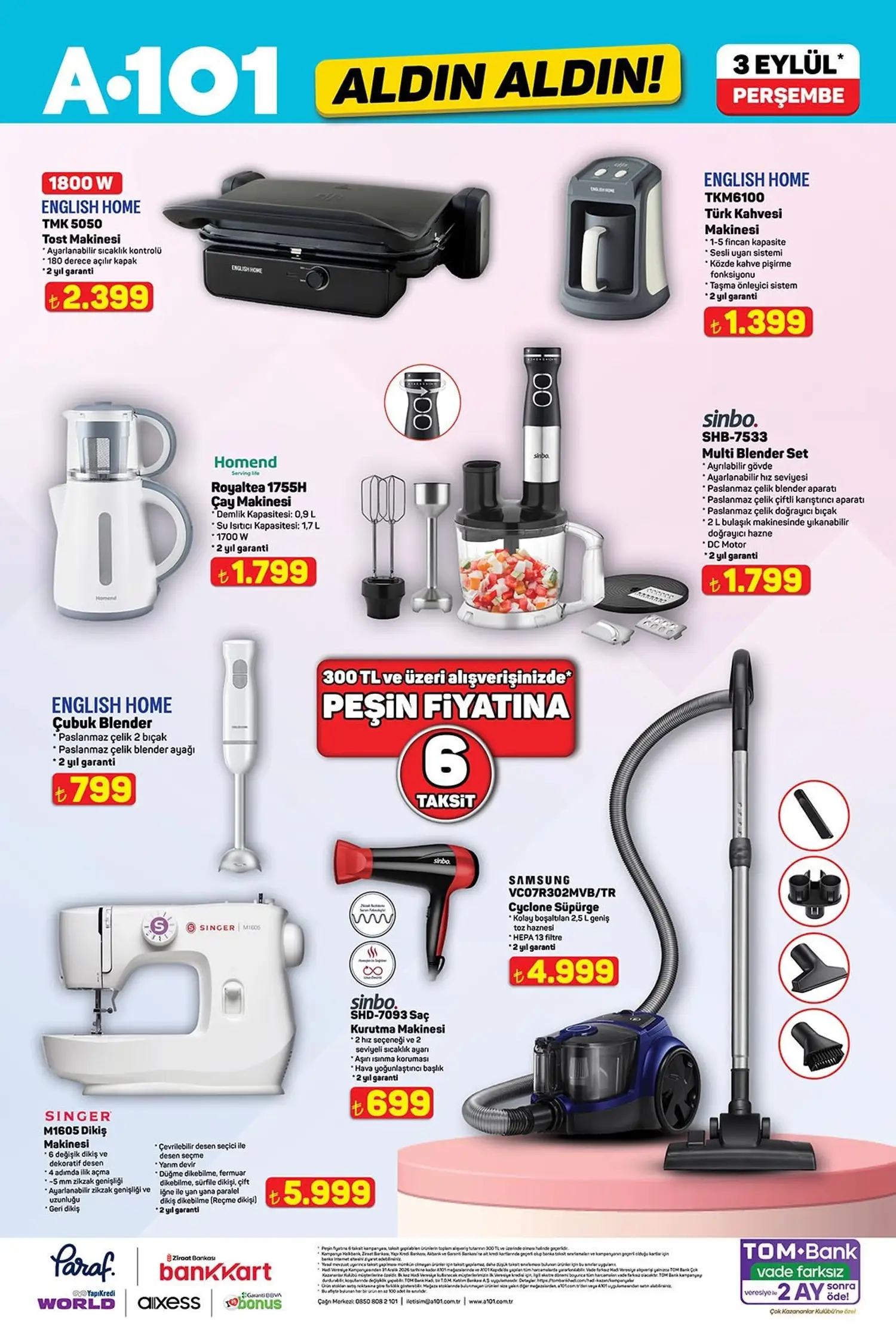 A101 3 Eylul 2026 aktuel katalog sayfa 2