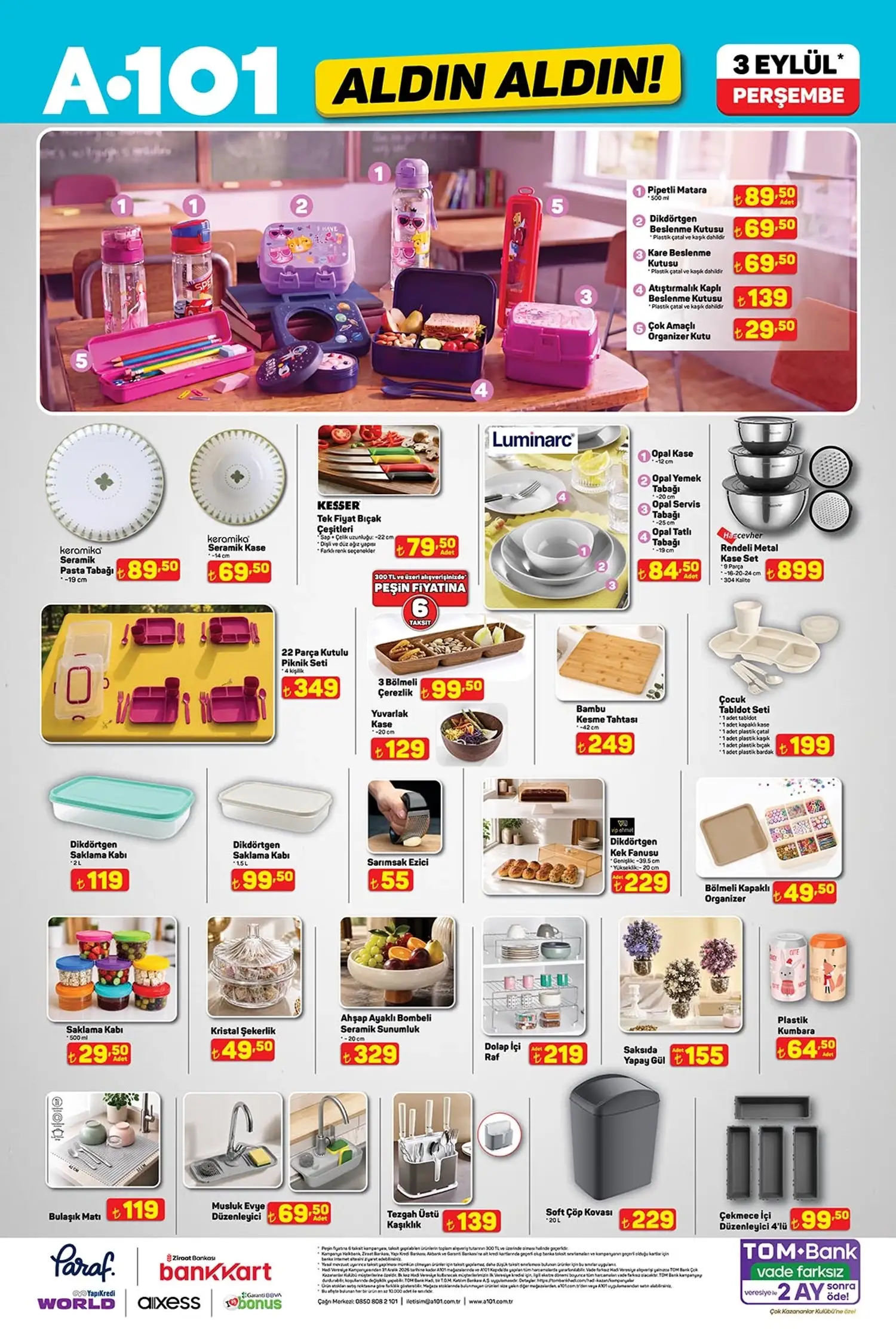A101 3 Eylul 2026 aktuel katalog sayfa 3