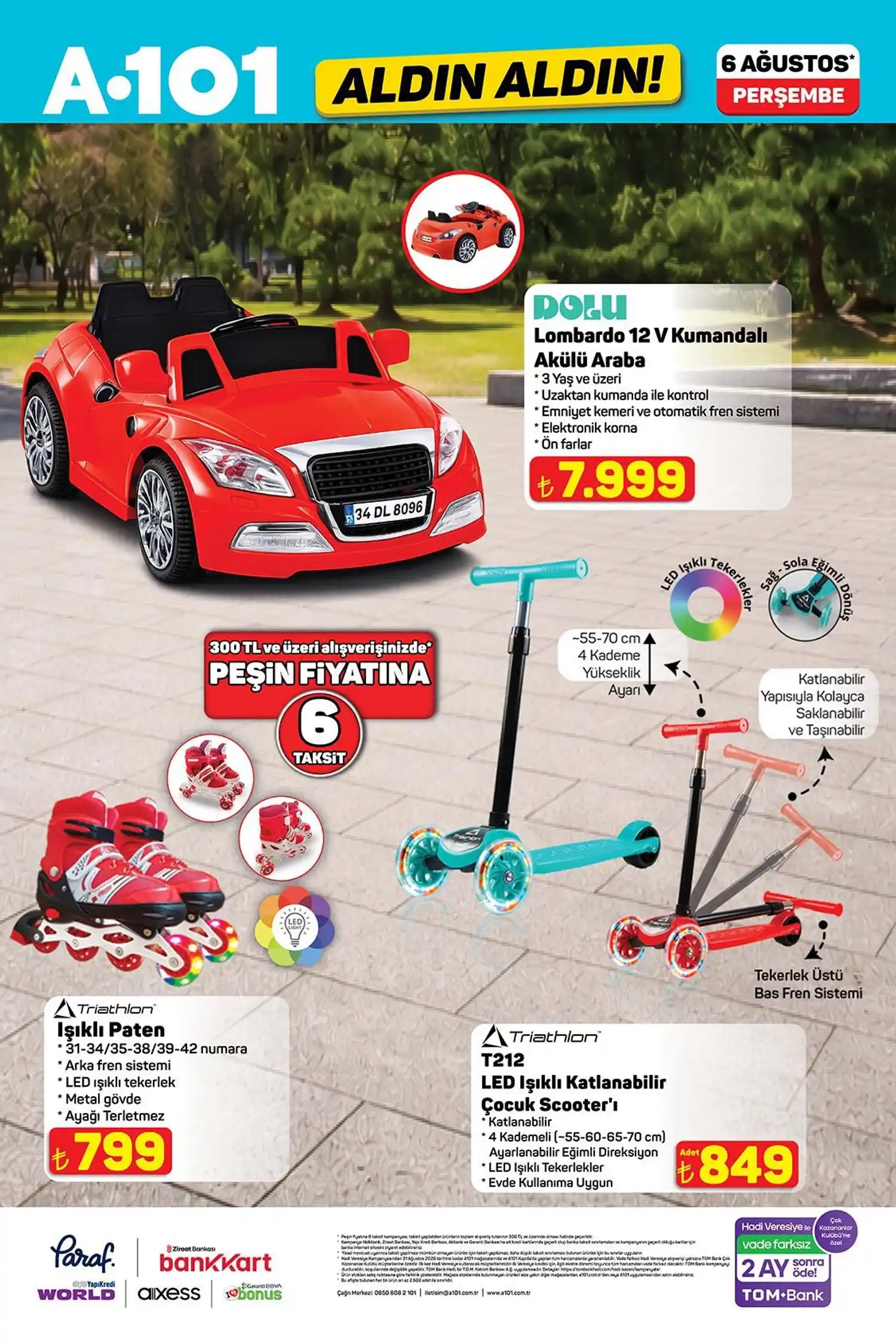 A101 6 Agustos 2026 katalog gida ve sarkuteri