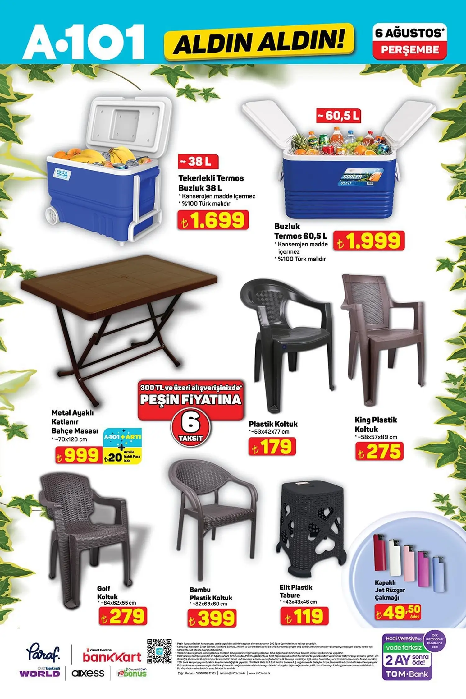 A101 6 Agustos 2026 katalog mutfak ve zuccaciye
