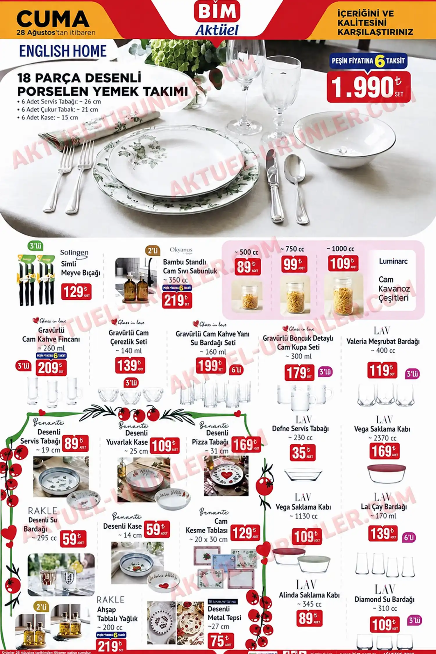 BIM 28 Agustos 2026 aktuel katalog sayfa 1