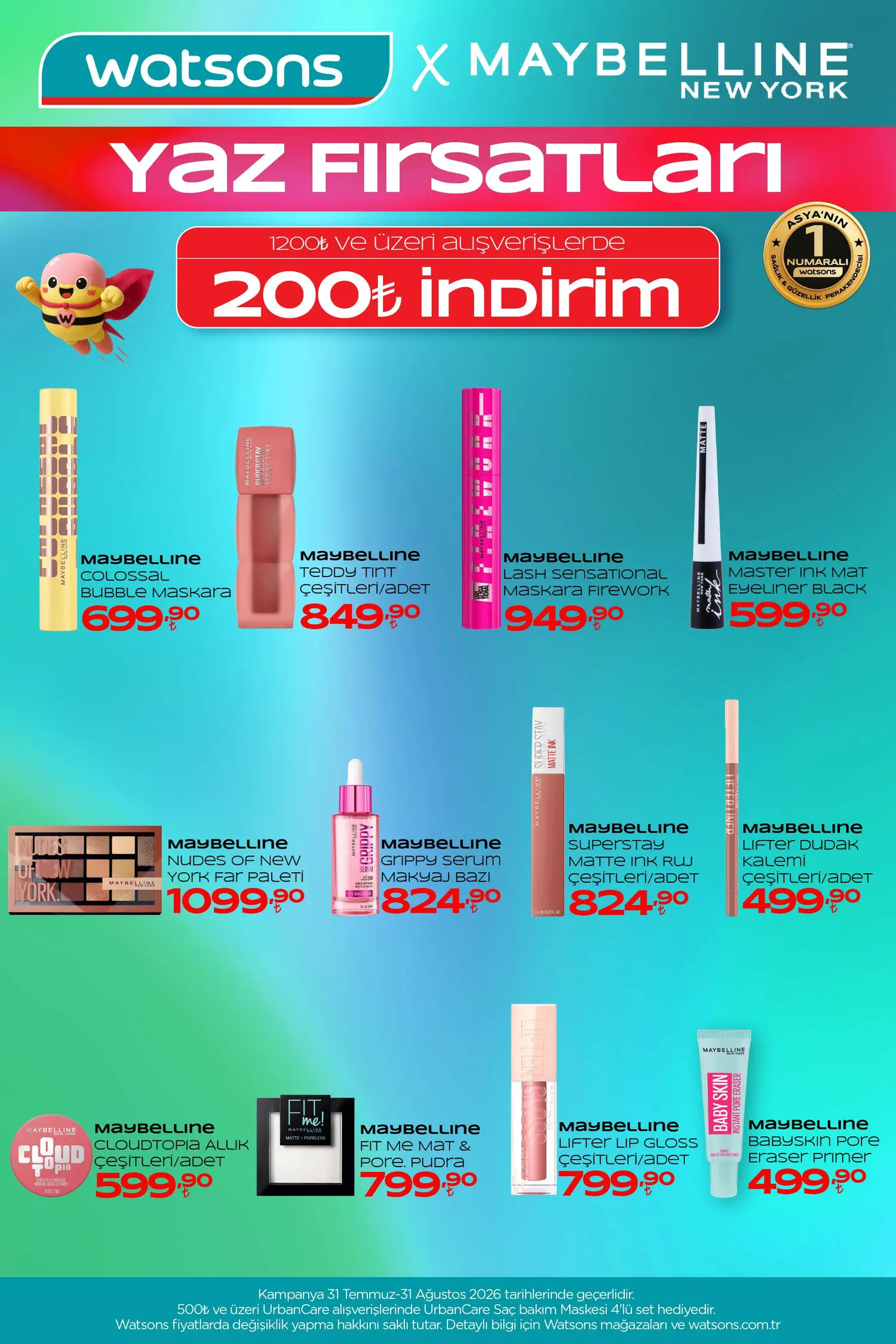 Watsons Agustos 2026 katalog sayfa 10 - sac bakimi ve sekillendirme