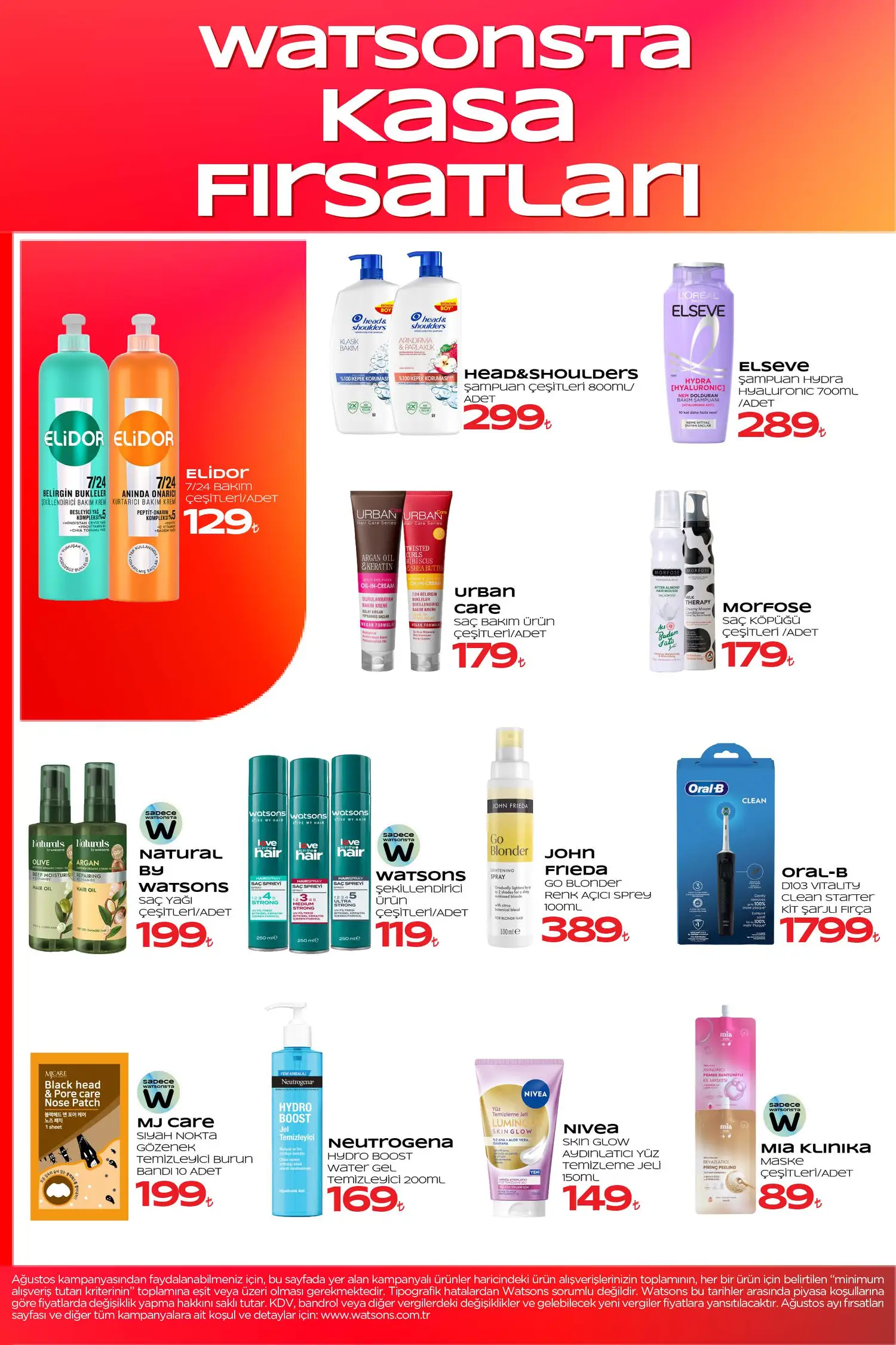 Watsons Agustos 2026 katalog sayfa 12 - sac bakimi ve sekillendirme