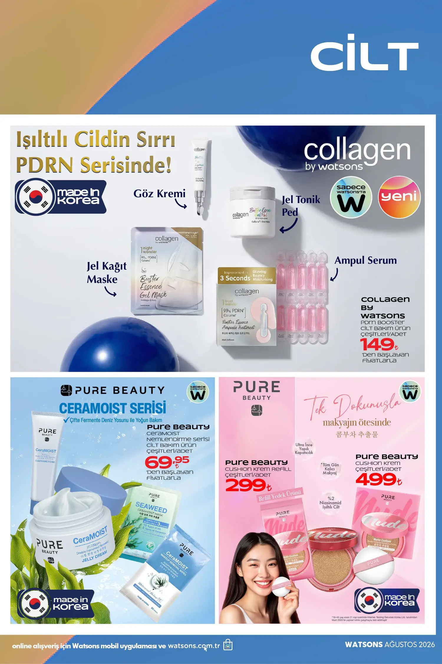 Watsons Agustos 2026 katalog sayfa 27 - gunes bakimi vucut ve kisisel bakim