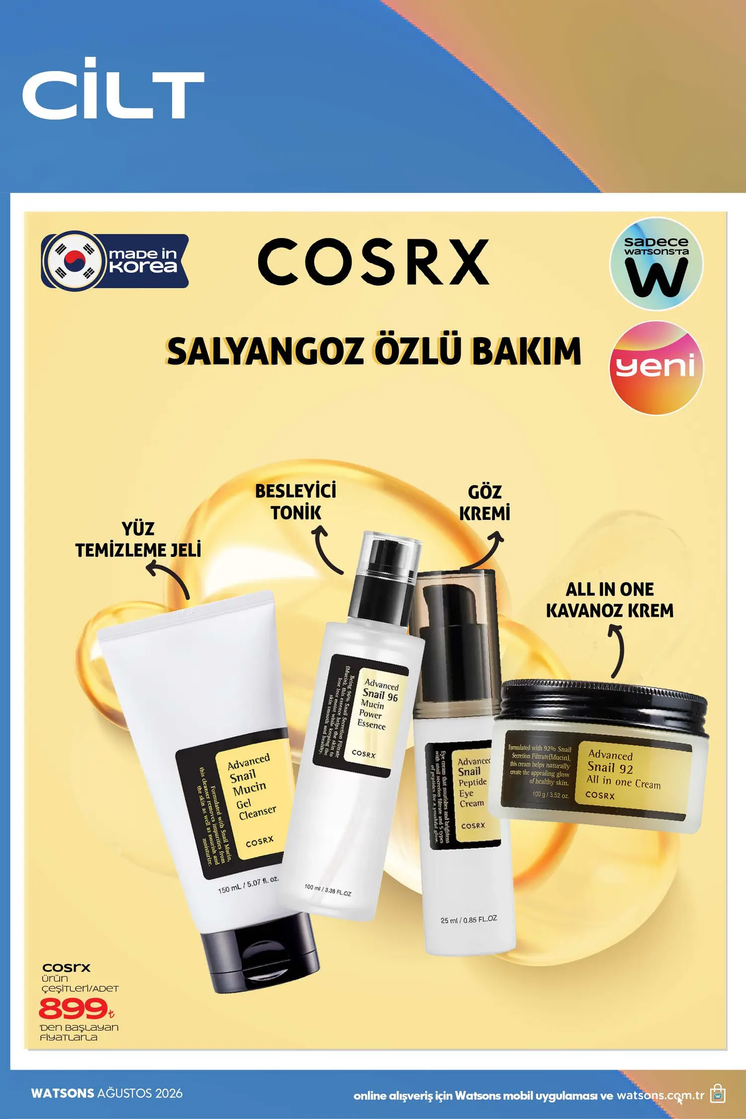 Watsons Agustos 2026 katalog sayfa 4 - K-Beauty cilt bakim
