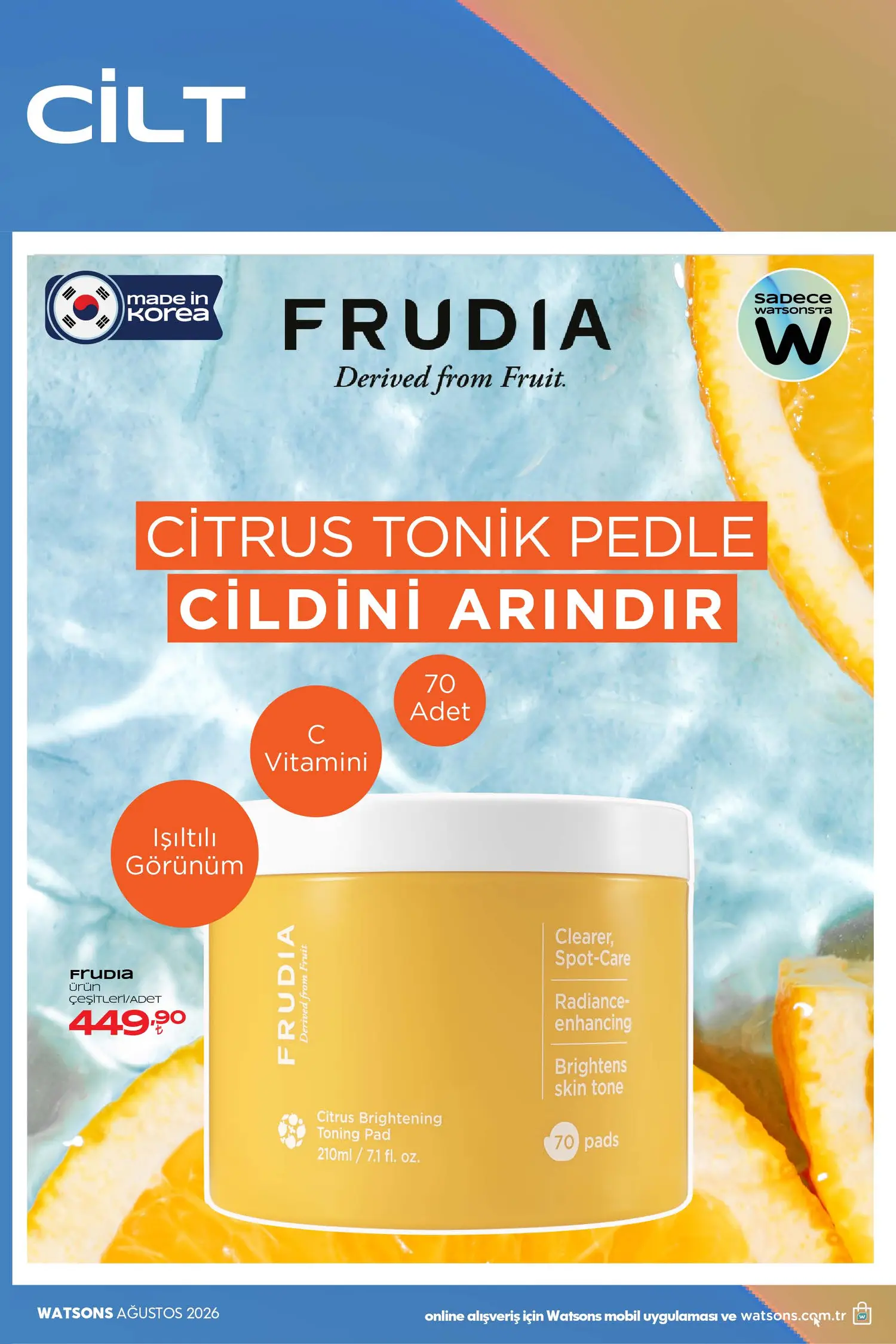 Watsons Agustos 2026 katalog sayfa 6 - K-Beauty cilt bakim