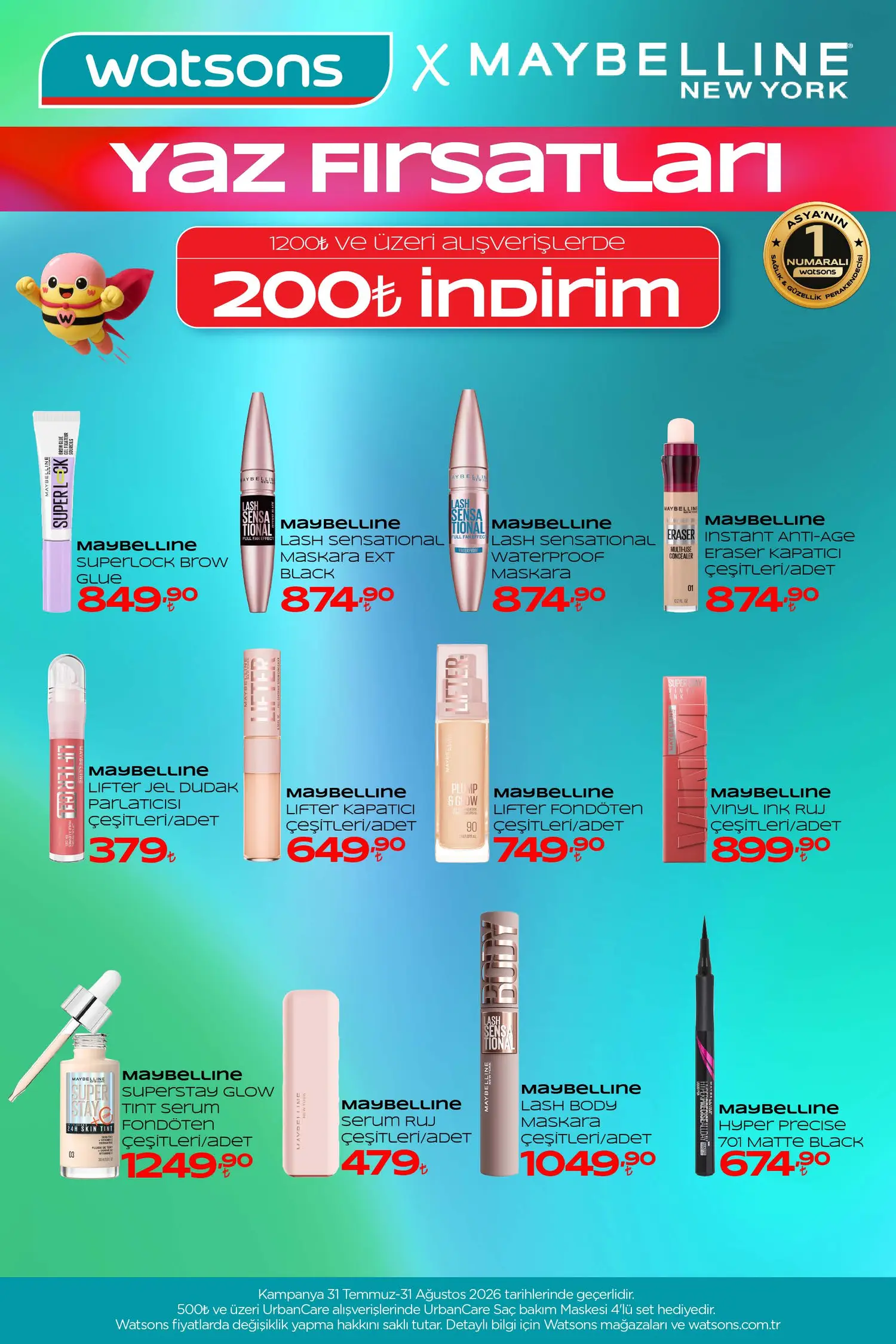 Watsons Agustos 2026 katalog sayfa 9 - sac bakimi ve sekillendirme