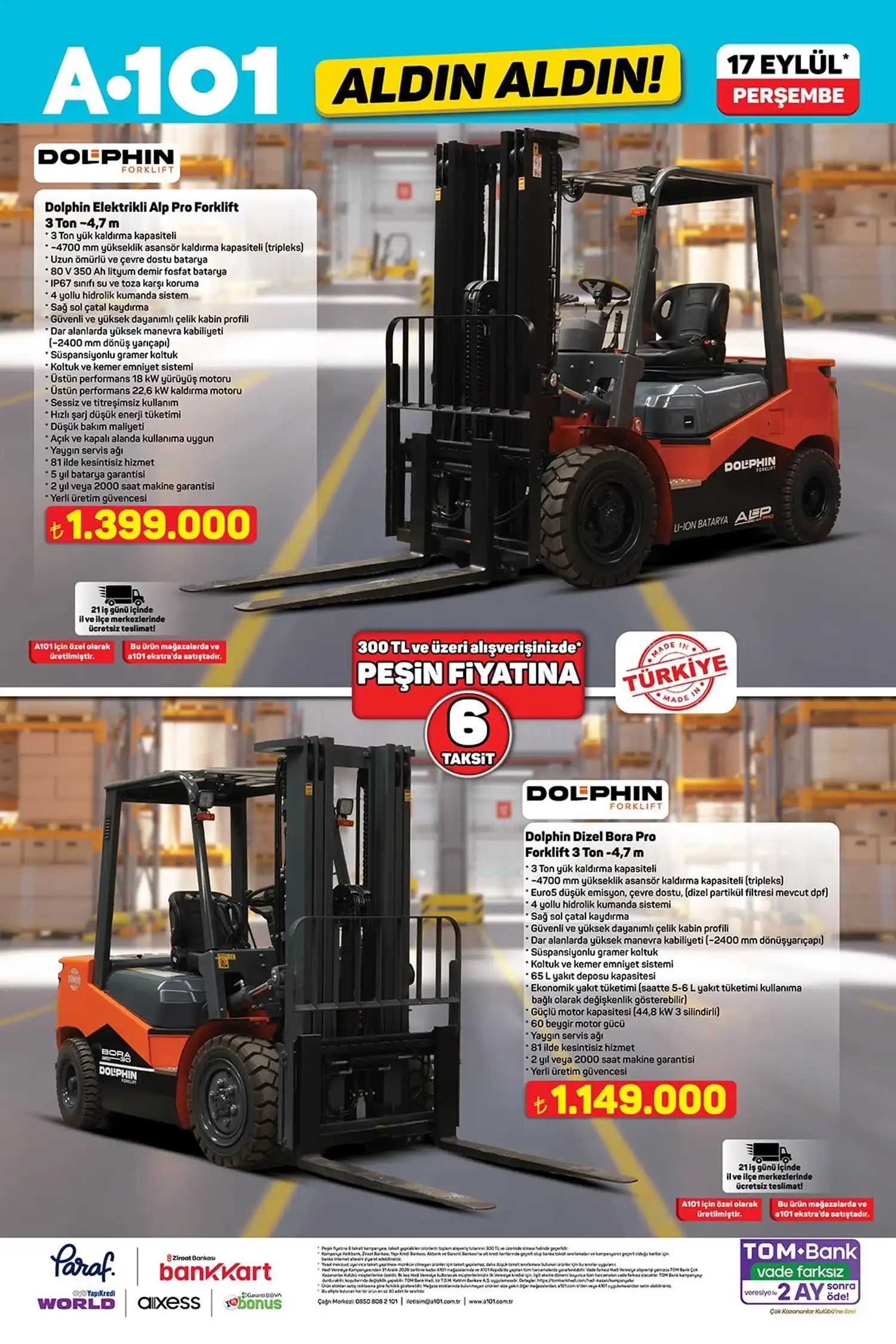 A101 17 Eylül 2026 aktüel kataloğu 4. sayfa