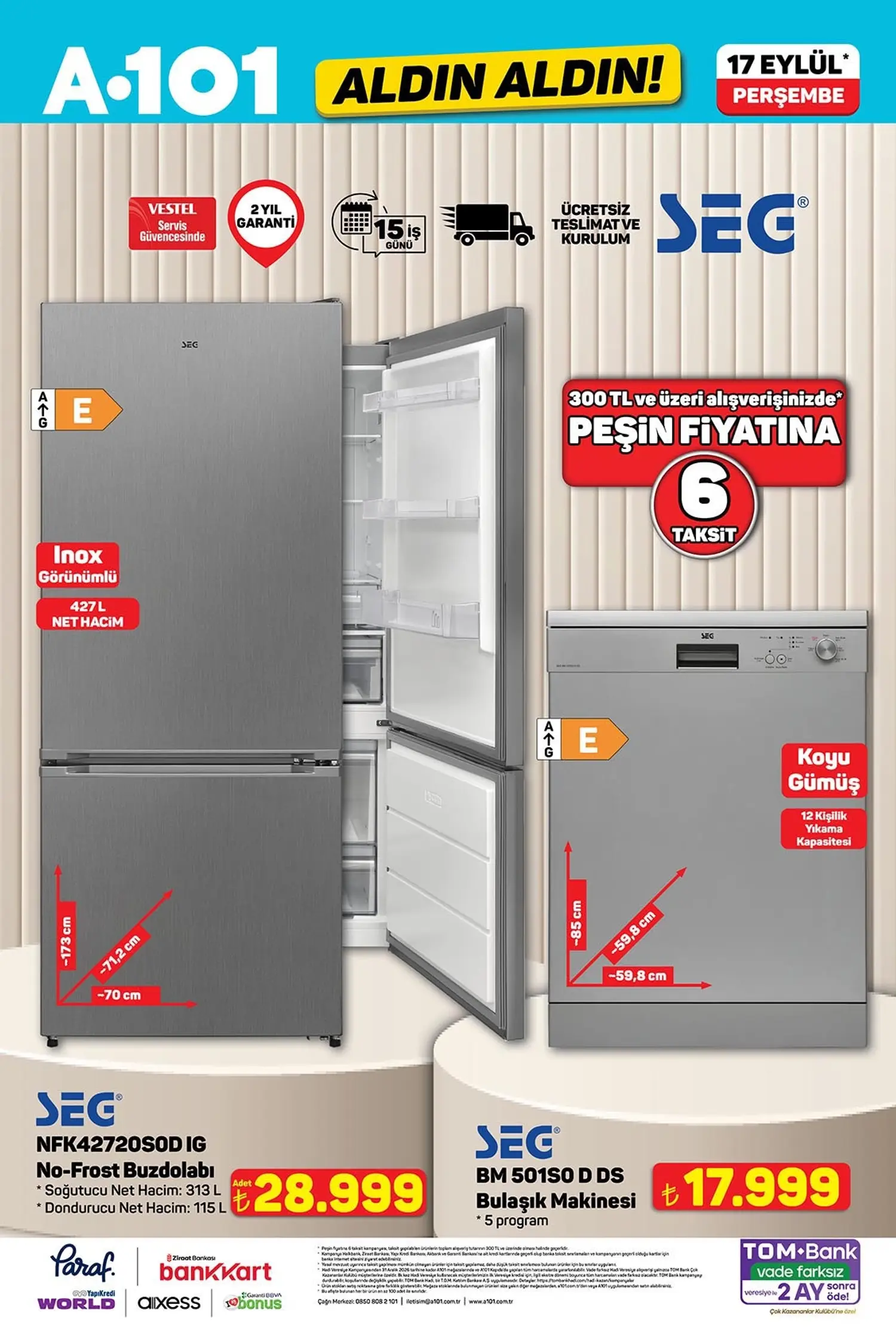 A101 17 Eylül 2026 aktüel kataloğu 6. sayfa