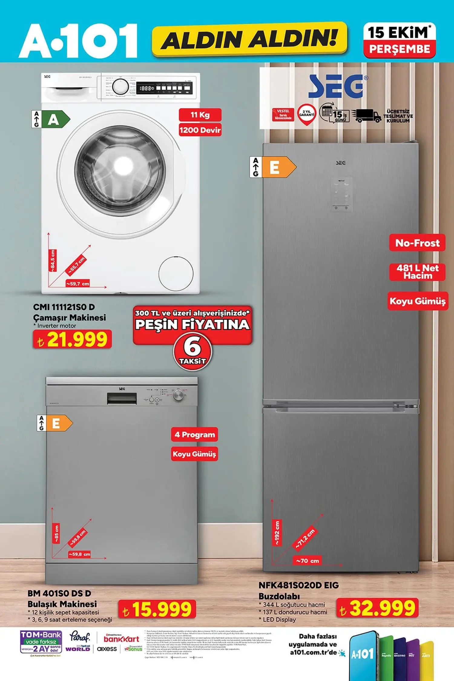 A101 15 Ekim 2026 Aldın Aldın Kataloğu 7. sayfa
